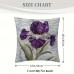 Maystar Cushions Flower Poem 45.72x45.72cm Plush Throw Pillow - Double-Sided, Zip Closure, Machine Washable for Home, Office, and Farmhouse Decor, Short Plush, Without Embroidery, Car Decor, Seasonal Accent