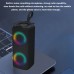 happgoose Personal stereos Black Portable Small Multi-functional LED Colorful Lights Stereo, Mini Gift for Friends and Classmates