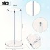 Livearth Hat stands crylic Hat Stand Wig Display Rack Clear Pedestal Stand Baseball Hat Rack Stand Square Round Acrylic Risers for Display Hat Watch Jewelry (Round Style, 29.97 cm)