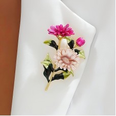 Roompyramid Brooches for clothing Elegant -Inspired Chrysanthemum Brooch Pin for Women - Perfect for Daily Wear Gift