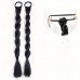 Roompyramid Braids Style Women'S Synthetic Braided Ponytail Extension, Twisted Hairpiece for Braid, Low and High Ponytails, Daily Wear Hair Accessory Set 2pcs