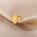 Besthing Jewelry rings Aesthetics Steel Adjustable Open Finger Ring - Vintage Ginkgo Leaf Ring for Women - Jacquard Gifts Party Jewelry