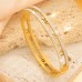 Todayelf Bracelets Allure Elegant Roman Numeral Bangle with Sparkling Rhinestones - Perfect for Casual Attire & Gifting