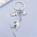 coral elf Key rings  Souvenir Keychain Gift Set, Cute Zinc Alloy Animal Charms with Koala, Kangaroo, and Sheep - Single Piece, Decorative Ring Buckle Keychain for Birthday Festival, Alloy Material Metal KeychainsBackpack Pendant Accessories
