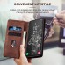 Cloud Pomelo Covers for smartphones Protective Case Compatible With for Samsung S20 5G Heavy Duty Shockproof Rugged Faux Leather Magnetic Flip Card Holders Kickstand Phone Cover Dark Brown Coffee
