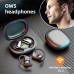 Sharkite Headphones Pair Aluminum Wireless Ear Hook 14.2mm BT 5.4 Long-Lasting Battery Sports Headphones with Condenser Mic, Semi-Open-Back, Lightweight, Volume Control, Type-C Charging, Compatible with Cellphones, Includes Charger