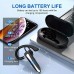 catdove Headphones 10 Hours Use Advanced Dual Mic Portable Charger Handsfree Earphone Earbud Headset