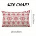 Lifebeliever Pillows Festive Red and White Vintage Symmetrical Pattern Throw Pillows - Perfect for Home Decor, Room Decor, and Holiday Celebrations 2pcs