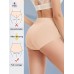 TOSDAYGOOSE underwear 4pcs Solid High Waist Briefs, Breathable Floral Embossed Intimates Panties, Elegant Comfy Stretchy Women's Lingerie & Underwear S SIZE
