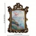 Barleyear Picture Frames Vintage European Style Embossed Picture Frame, Resin Single Photo Frame with Varnished Finish, Vertical Oblong Shape, Lightweight, Family Theme Wall Decor for Home and Boutique