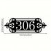 Dayland Metal house numbers Personalized Metal Address Sign - Custom House Number & Street Plaque, Perfect for Outdoor Decor, Housewarming Gift, 25.07x8.92 cm