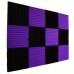 Intree Acoustic insulation panels 48pcs Black & Purple Acoustic 12"x12"x1" Wedge Panels - Sound Absorbing Wall Tiles for Studio Recording, Home Theater Decor