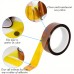 Ourlife Electrical insulating tape 6pcs High-Temperature Resistant Tape, 0.4/0.6/0.8/1/1.2/2cm x 10m Polyimide Film - Ideal for Electronic Insulation, 3D Printing, Sublimation & Welding