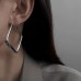 Arcabelf Earrings 1 Pair Of European And American Personality, High-end Temperament, Simple Square Fashion, Plain Circle, Women's Daily Fashion Earring