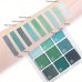 Lucky Oriental Eye-shadow 9-Color Green Avocado Vibrant Eyeshadow Palette, Highly Pigmented Matte And Shimmer Eyeshadows, Long-Lasting Waterproof And Blendable, Emerald Bright Eyeshadow Palette.