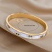 Hianyboby Bracelets Pattern Bangle Bracelet, Stainless Steel Bracelet, Fashion Cuff Accessories, For Friends And Family And Men