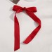 lucktrain Hair ribbons Elegant Red Tassel Ribbon Bow Hair Clip for Women - Versatile & Sweet Solid Color Accessory, Long Tail, Hair Ornament, Elegant Style, Sweet Style