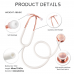 Whitelf Stethoscopes Professional Double Head Stethoscope Professional Cardiology Stethoscope Medical Equipment Equipo Medico Doctor Nurse Stethoscope White Gold-plated Stethoscope