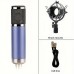 Powerfox Microphones High-Quality Condenser Microphone with Large Diaphragm, Dual Circuit Board for Live Performances & Studio Recording, USB Powered, XLR Connector - Ideal for Singing and Sound Effects