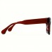 Heartiger Eyeglasses Red Square Acetate Full Rim Glasses for Running - Fashionable Decorative Eyewear