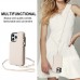 Cloudangle Cell phone cases for iPhone 12with Card Slot Holder, Magnetic Flip Folio Case, Zipper  with Detachable Lanyard 