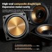 Notecat Wireless speakers Elegant Wood Grain Portable Wireless Speaker with Enhanced Bass, Sleek 3D Surround Sound - Rechargeable via USB/Battery, Ideal for Parties & Gifts