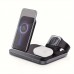 Jellytiger Wireless chargers Standard 3-in-1 Fast Wireless Charger for Smartphones and for iWatch - TWS Portable Wireless Charging Stand with Three Positions, Simultaneous Charging for Two Qi-Enabled Devices, Ideal Christmas and Halloween Gift