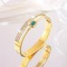 Chicat Bracelets Delicate And Fashionable Stainless Steel Double Row Green Synthetic Zirconia Bracelet Is Suitable for Sending Girlfriend During The Holiday Season