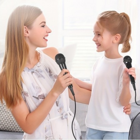 Bigbarle Microphones Wired Dynamic Microphone Pull Box Audio Karaoke Singing KTV Singing Performance Wired Handheld Microphone Mixing Console Power Amplifier Dynamic 6.5mm Plug Microphone Multi-purpose Conference Eid Al-Adha Mubarak