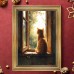 Anglewhale Picture Frames Serene Windowsill Scene, 29.97x39.88 cm, Perfect for Living Room Wall Decor, Old Female Cat, Light Green Wall, Home Walls Decoration, 2D, Perfect for Room Decor