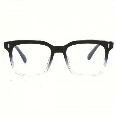 MOXNICE Eyeglasses Men's Gradient Square Frame Glasses, Simple And Stylish Glasses, Suitable For Daily Commuting, Campus, And Wedding Season