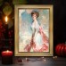 Bellcat Picture Frames  Elegant Vintage Golden Frame Art - 20.32x25.4cm Antique-Style Ornate Picture Frame for Oil Paintings & Prints, Perfect for Living Room Wall Decor