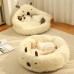 Lifehoney Pet cushions Cozy Plush Pet for Small to Extra-Small Dogs - Warm, Round Donut with Soft Padding