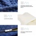 Tickeagle Pillows Ergonomic Memory Foam Neck Pillow, Orthopedic Contour Design, Soft & Firm Cervical Support for Side, Back, Stomach Sleepers, Modern Style, Machine Washable, Zipper Closure, Space Theme, Knitted Polyester Cover