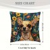 Tickeagle Cushions Vintage Dog Throw Pillow , 45.72x45.72 cm, Machine Washable Polyester, Twosided Print, Zipper Closure, Decorative Cushion for Various Room Types, Woven Fabric