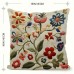 Dearforest Cushions Vintage-Inspired Swedish Floral Throw Pillow , 45.72x45.72 cm, Double-Sided Print, Short Plush Polyester with Zip Closure - Ideal for Bedroom, Office, Car, and Farmhouse Decor, Machine Washable 