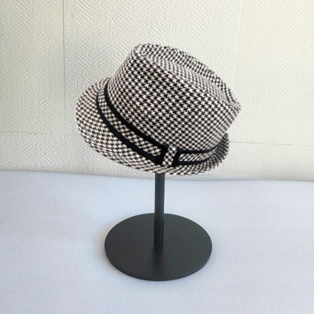 Maystar Hat stands Adjustable Stainless Steel Helmet & Hat Display Stand - Durable Round Base, 20.07cm Height, Perfect for Home & Window Decor