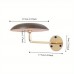 Roomisland Hat stands Wall-Mounted Hat Rack, Wood and Metal Hat Display Stand, Vintage Style Holder, Durable Salon Hat Cap Storage Organizer
