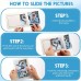 Actoroom Paper photo frames 50pcs White Paper Picture Frames with Easel, 10.16x15.24 cm - Perfect for DIY Crafts, Collages, Classroom Displays & Wedding Decor