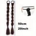 Roompyramid Braids Style Women'S Synthetic Braided Ponytail Extension, Twisted Hairpiece for Braid, Low and High Ponytails, Daily Wear Hair Accessory Set 2pcs
