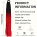 Topmoon Braids 55.88 Cm Braided Wig With Ponytail Extension, Colorful Braided Synthetic Wig Suitable For Daily Wear By Ladies