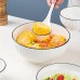 Technologybaby Bowls 2pcs Ceramic Noodle Bowls - Large Capacity Soup Bowls, Microwave Safe Round Dinner Bowls, Suitable for Soup, Rice, Noodles, Salad - Suitable for Home, Dormitory, Kitchen, Restaurant Use