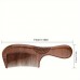 Teadiary Combs Sandalwood Hair Comb for Normal Hair, Double-Sided Detangling Comb with Ergonomic Handle, Wooden Bristles, for Hairdressing and Scalp Massage