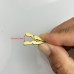 Babyclaw Clothes pins 60pcs of 0.98-Inch Golden Mini Wooden Clothespins, Versatile for Hanging Photos, Scrapbooking, And Memo Cards, Clothes Pins