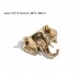 Hotsea Brooches for clothing Elegant Vintage Golden Elephant Head Brooch Pin with Rhinestone Accents - UV Coated Alloy, Ideal for Parties & Banquets - Charming Birthday Gift for Women, Elephant Decor