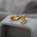 Smile earth Jewelry rings Vintage Alloy Embrace Open Ring - Fashion Statement Piece