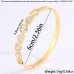 Besthing Bracelets bracelet inlaid with shell hearts- suitable for occasions such as Valentine's Day, Mother's Day, birthdays, anniversaries, etc. - Golden, round, open design