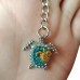 Chicstar Key rings Turtle Pendant Keychain, Birthstone Turtle Keychain Jewelry Car Wallet Charm Handbag Backpack Pendant Accessories 2pcs