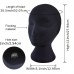 Barleyear Hat stands Unisex Adult Mannequin Head with Flocking for , Hat Display - Fashion Showcase and Display Stand