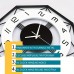 Owlland Clocks Wall Clocks For Living Room Decor Modern Silent Wall Clock For Home House Kitchen Bedroom Decorative Battery Operated Quartz Clock For Bathroom Outdoor Indoor
